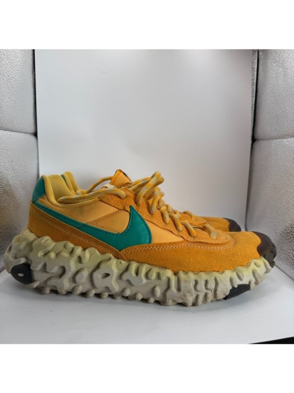 Nike Overbreak SP Pollen Rise Shoes Mens Size 11.5 Striking Neptune Green Swoosh